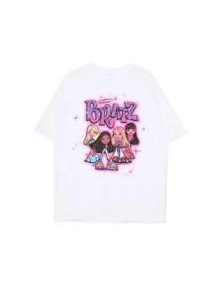 Fashion Cropp Koszulka oversize z nadrukiem Bratz biały