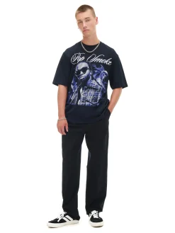 Discount Cropp Koszulka Pop Smoke czarny