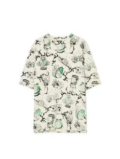 Hot Cropp Koszulka Rick i Morty niebieski