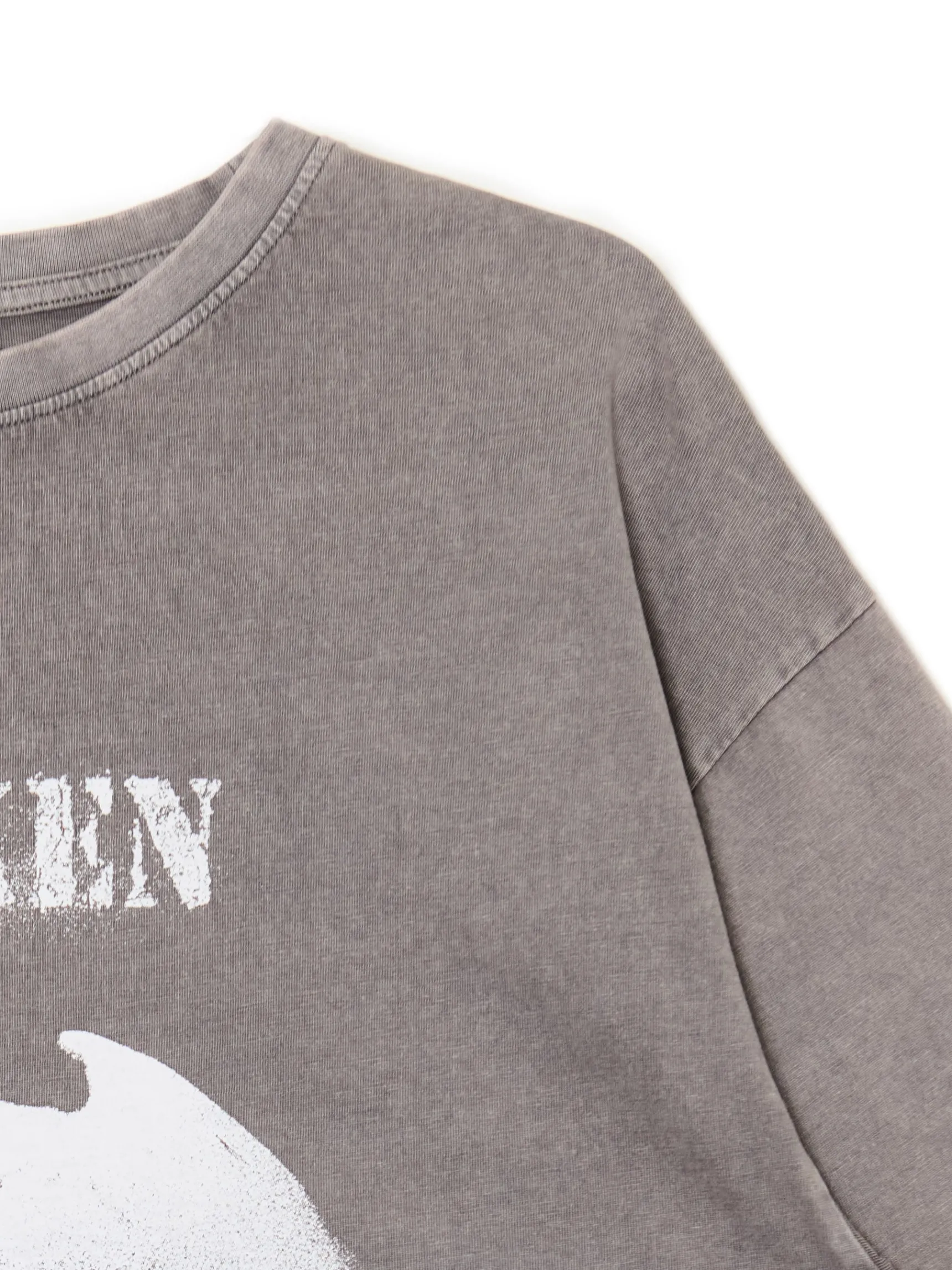 Discount Cropp Koszulka z motywem anioła UNISEX jasnyszary