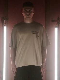 Clearance Cropp Koszulka z nadrukiem Arcane beżowy