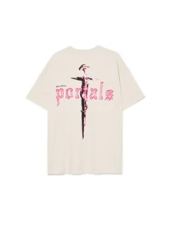Discount Cropp Koszulka z nadrukiem Melanie Martinez UNISEX biały