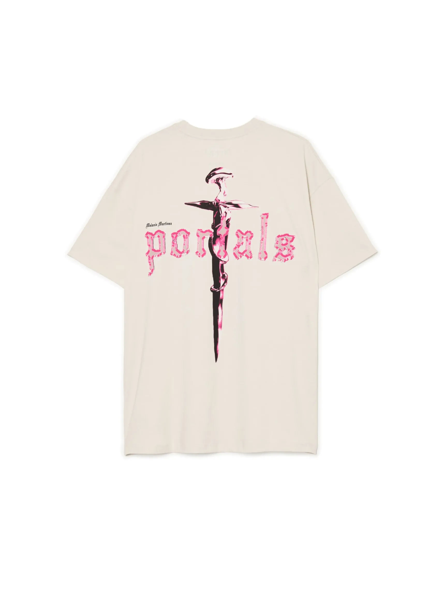 Discount Cropp Koszulka z nadrukiem Melanie Martinez UNISEX biały