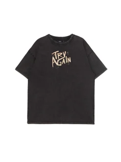 Fashion Cropp Koszulka z nadrukiem po obu stronach UNISEX brązowy