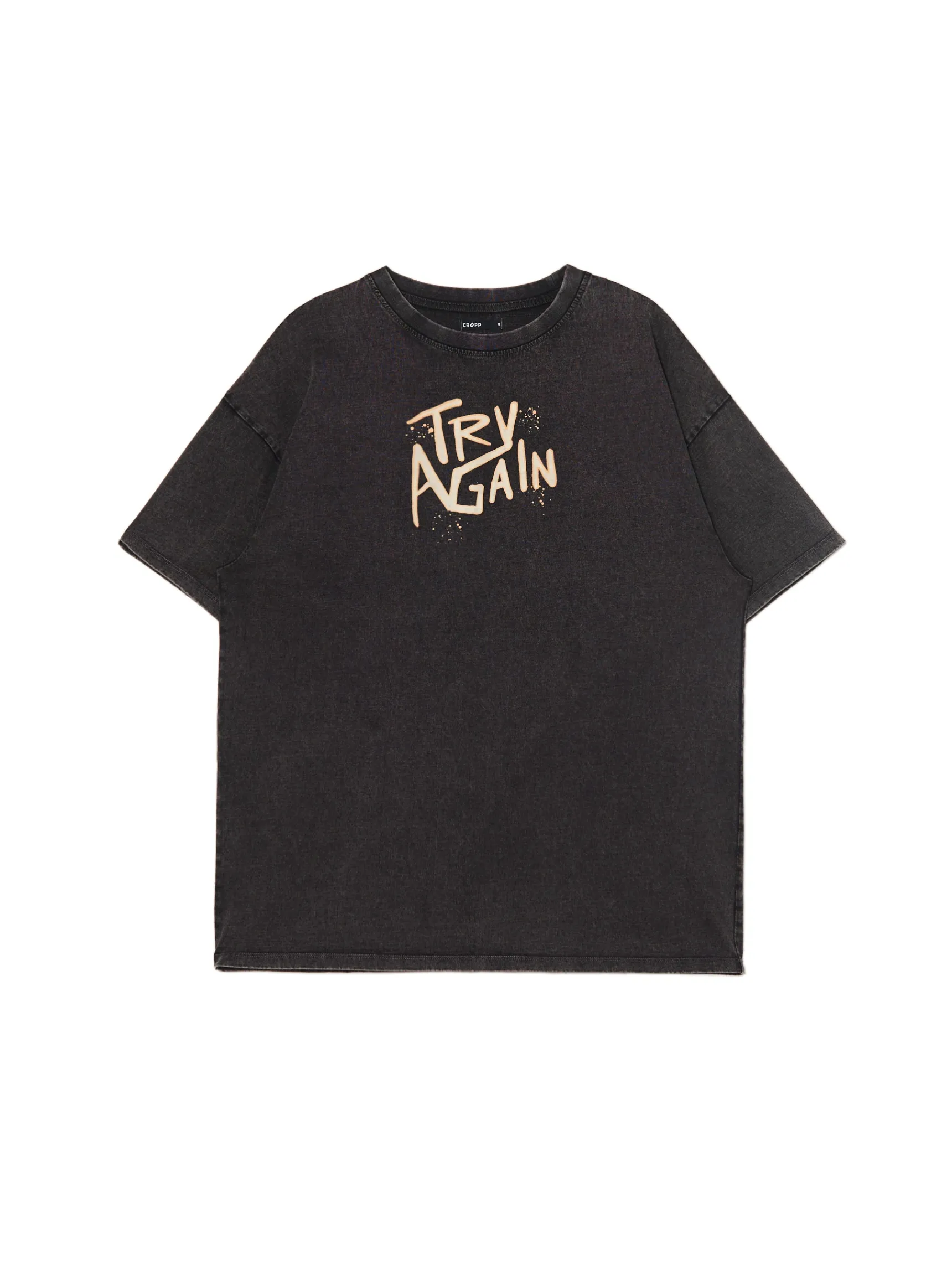 Fashion Cropp Koszulka z nadrukiem po obu stronach UNISEX brązowy
