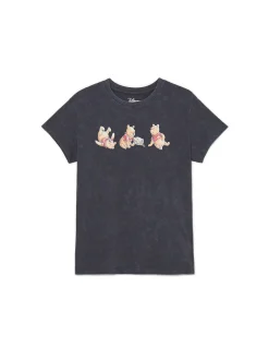 Discount Cropp Koszulka z nadrukiem Winnie The Pooh szary