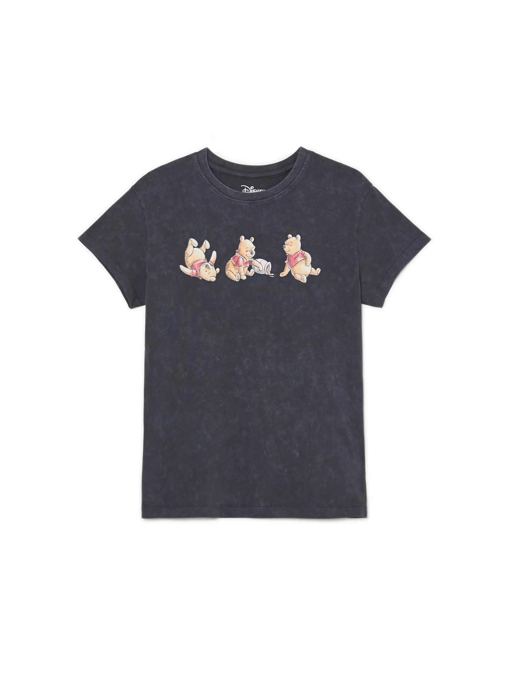 Discount Cropp Koszulka z nadrukiem Winnie The Pooh szary