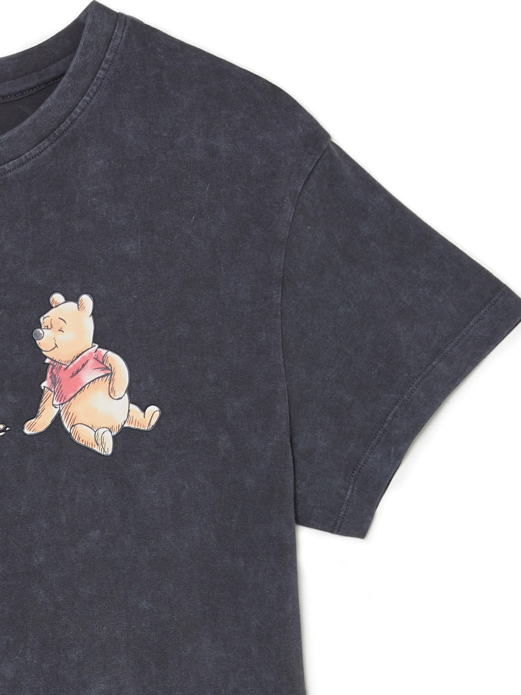 Discount Cropp Koszulka z nadrukiem Winnie The Pooh szary