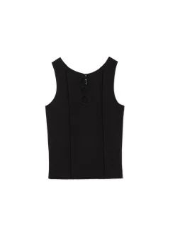 Clearance Cropp Koszulka z wycięciem z przodu czarny