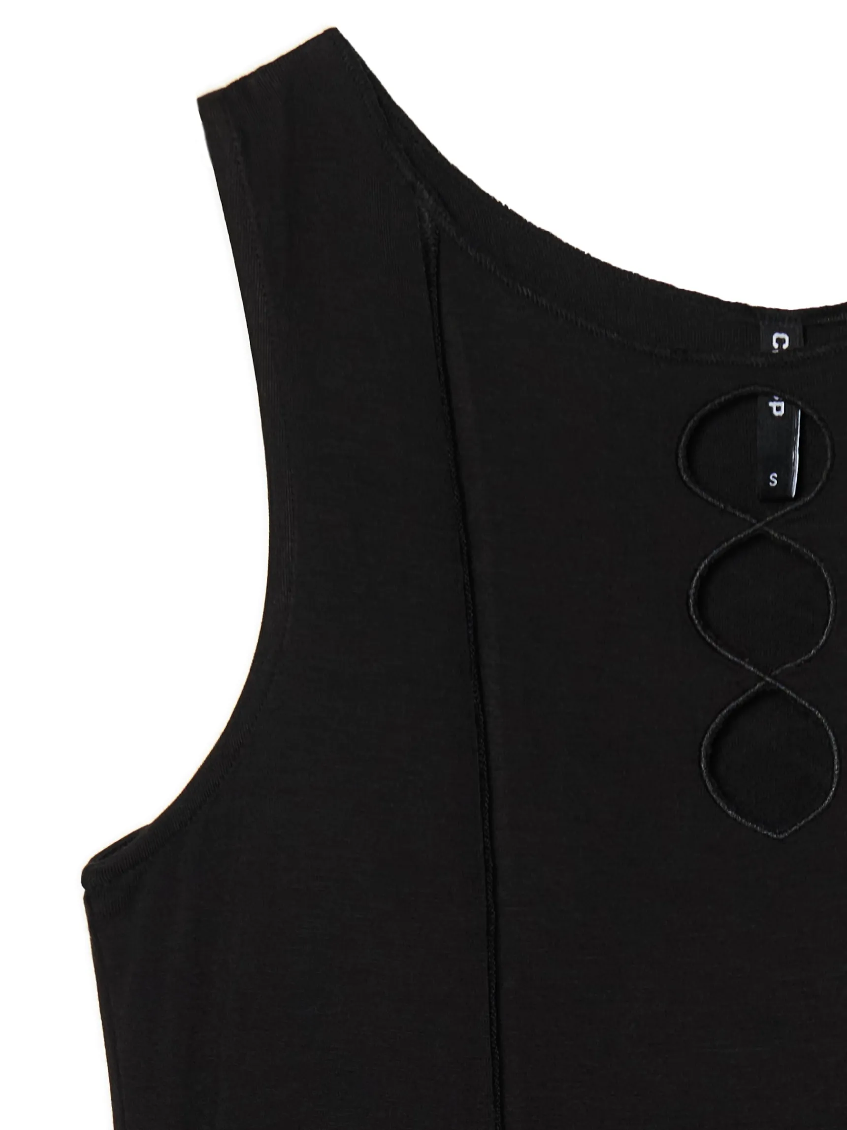 Clearance Cropp Koszulka z wycięciem z przodu czarny