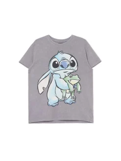 Clearance Cropp Koszulka ze Stitchem jasnyszary