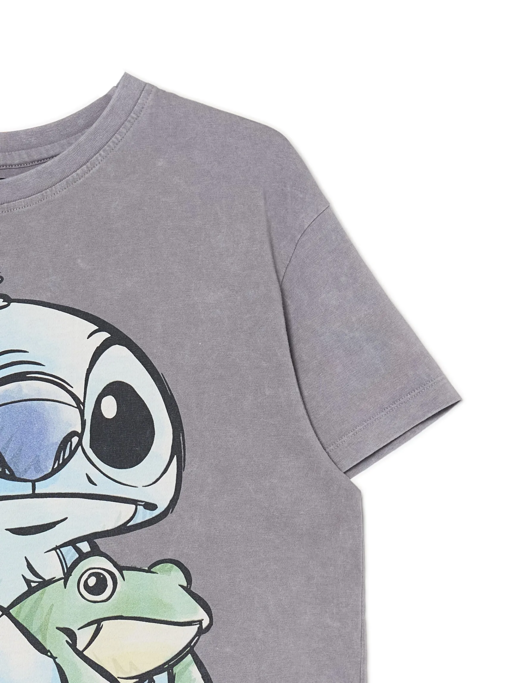 Clearance Cropp Koszulka ze Stitchem jasnyszary