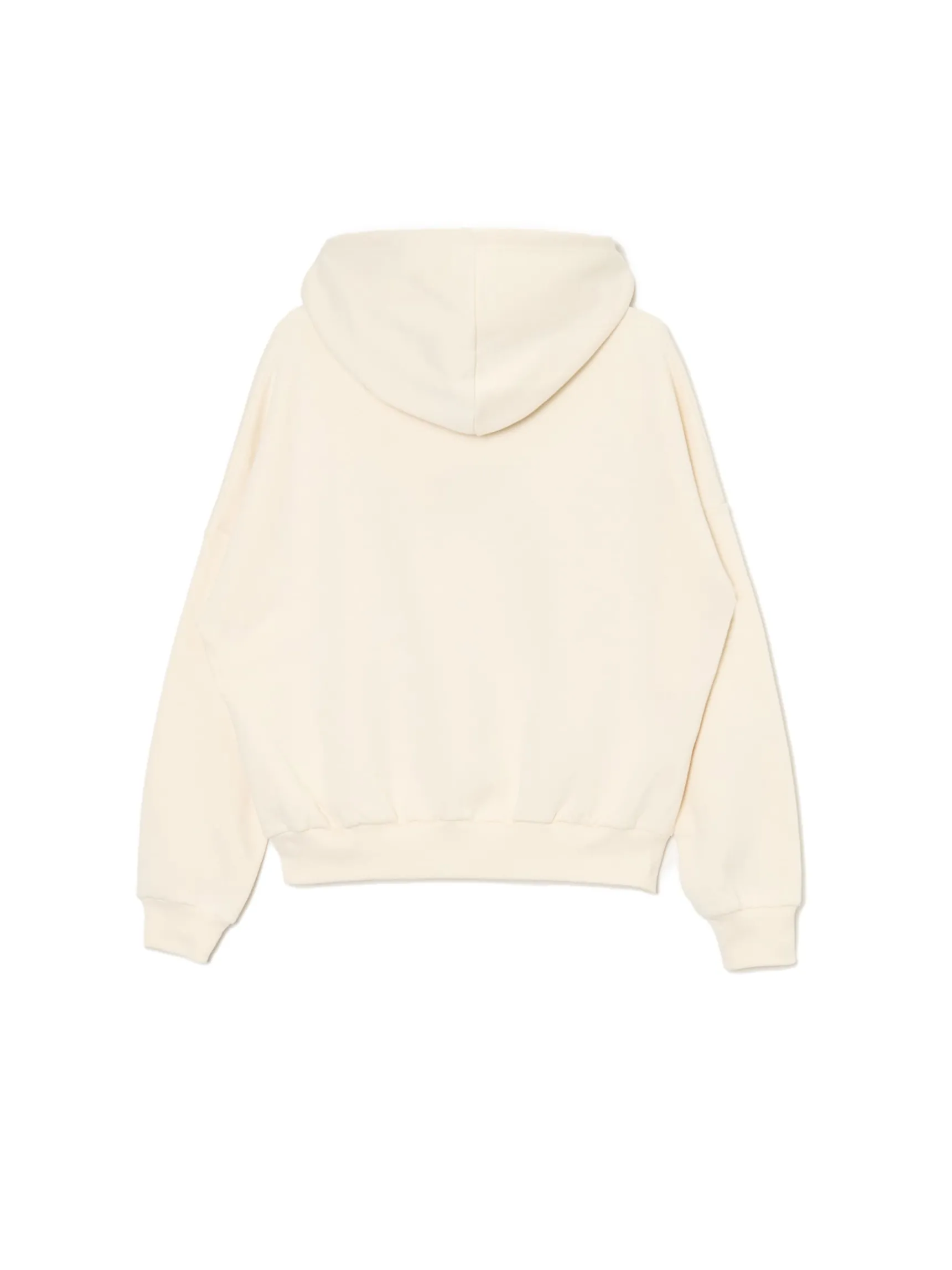 Clearance Cropp Kremowa bluza z kapturem i nadrukiem kremowy