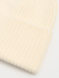 Discount Cropp Kremowa czapka beanie kremowy