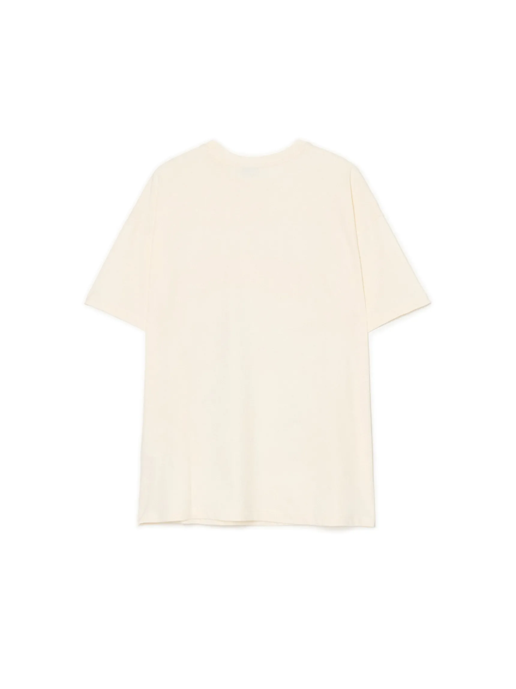Clearance Cropp Kremowa koszulka z kolorowym nadrukiem UNISEX kremowy