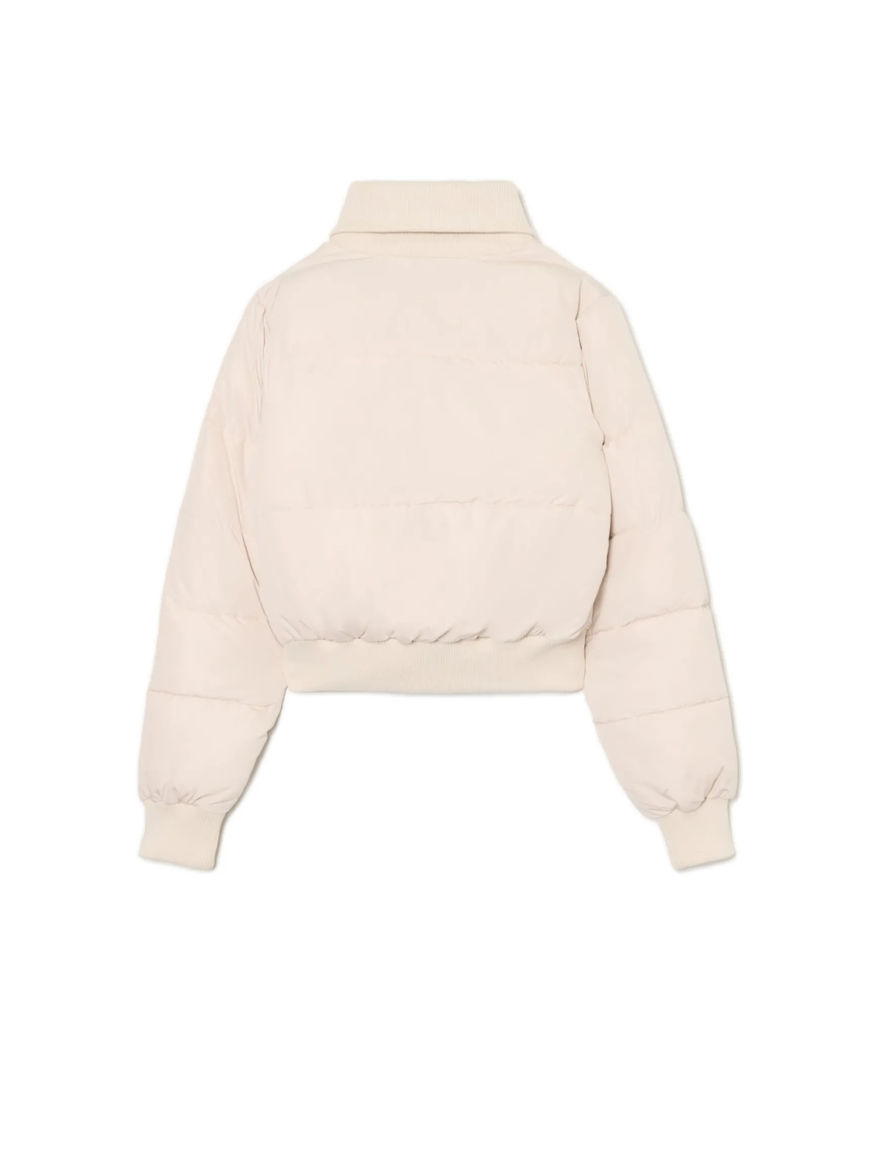 Fashion Cropp Kremowa pikowana kurtka bomber kremowy