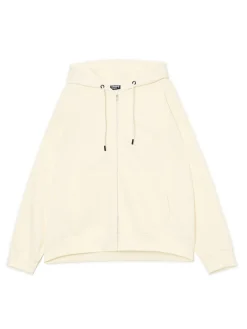 Outlet Cropp Kremowa rozpinana bluza z kapturem kremowy
