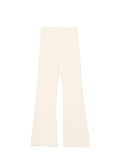 Best Cropp Kremowe dresy typu flare kremowy