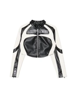 Online Cropp Krótka kurtka w stylu racing czarny