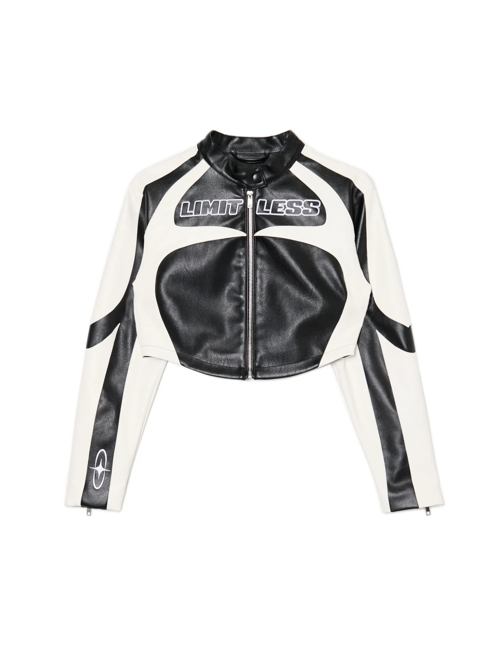 Online Cropp Krótka kurtka w stylu racing czarny