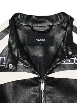 Online Cropp Krótka kurtka w stylu racing czarny