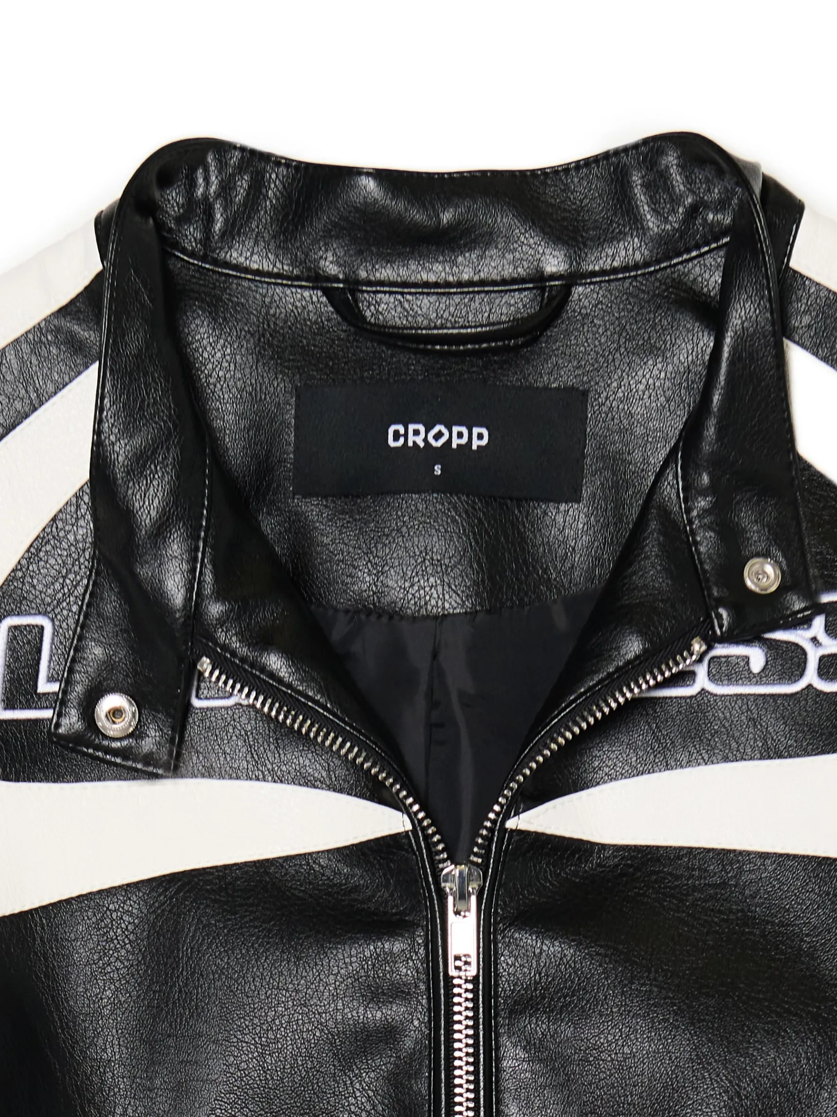 Online Cropp Krótka kurtka w stylu racing czarny