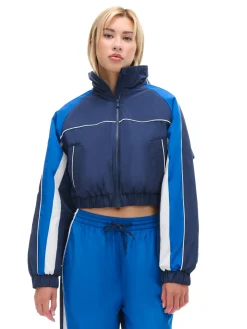 Clearance Cropp Krótka sportowa kurtka bomber granatowy