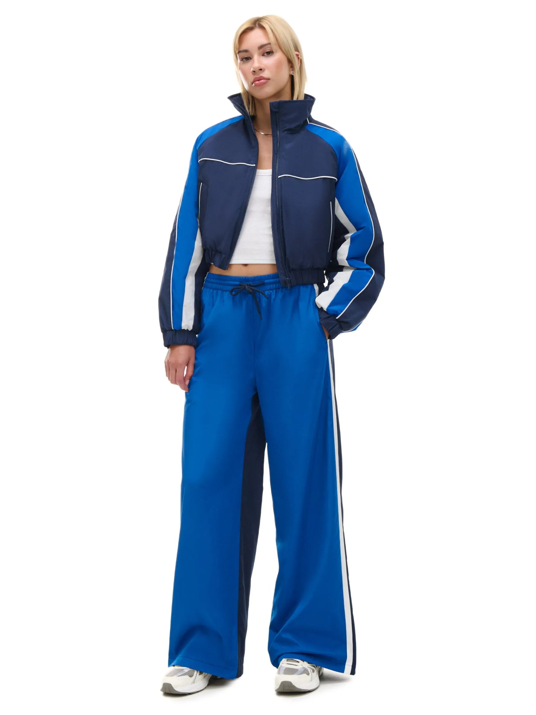 Clearance Cropp Krótka sportowa kurtka bomber granatowy