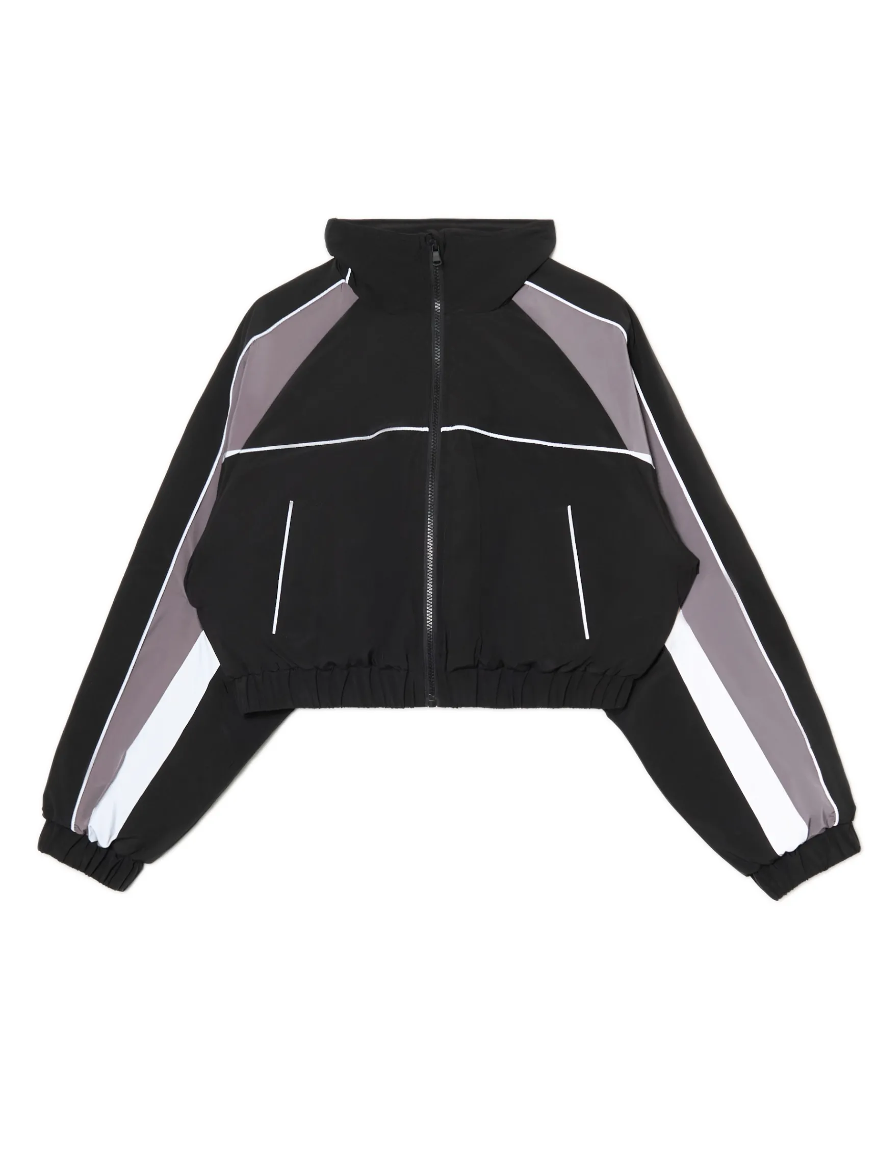 Clearance Cropp Krótka sportowa kurtka bomber czarny