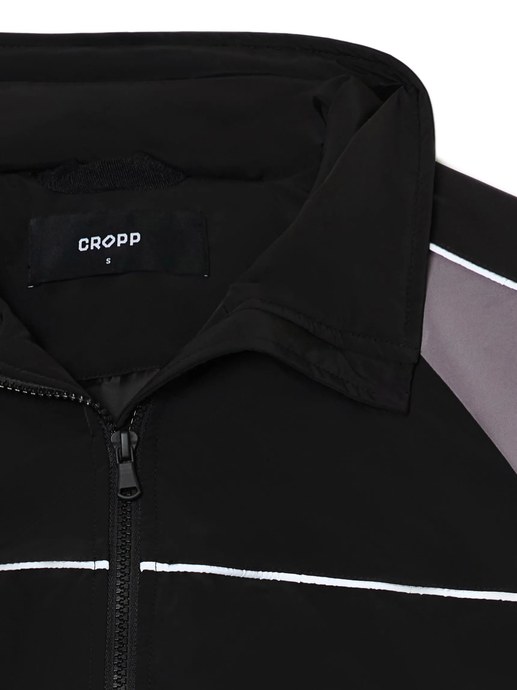 Clearance Cropp Krótka sportowa kurtka bomber czarny