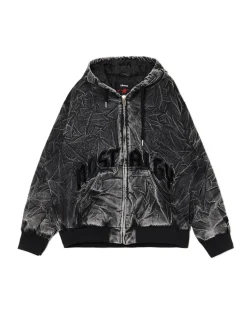Outlet Cropp Kurtka bomber typu hoodie czarny