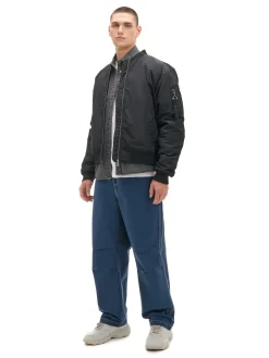 Best Cropp Kurtka bomber z kieszenią na rękawie czarny