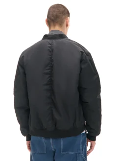 Best Cropp Kurtka bomber z kieszenią na rękawie czarny