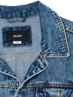 Outlet Cropp Kurtka jeansowa niebieski