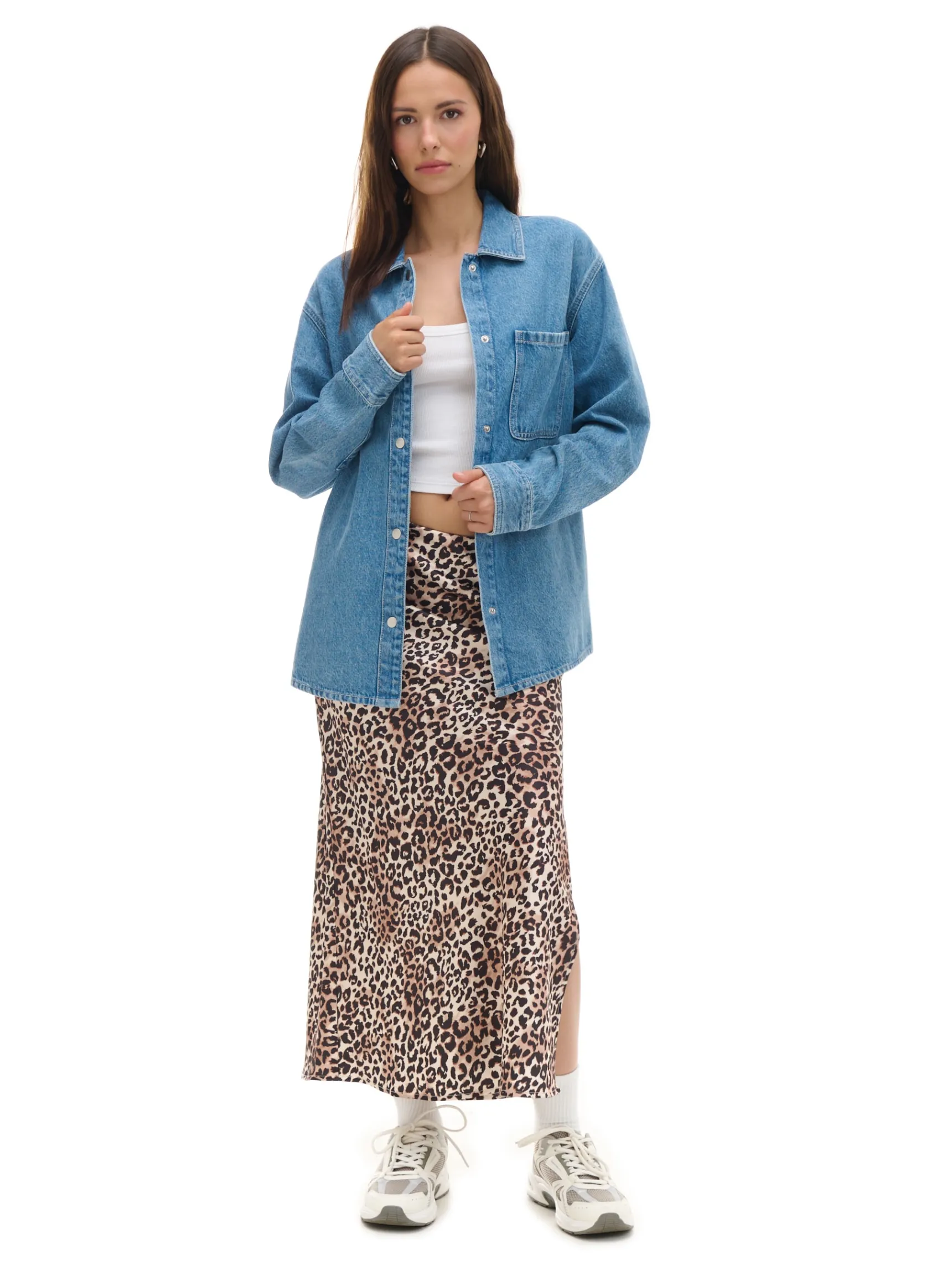 New Cropp Kurtka jeansowa z efektem sprania niebieski