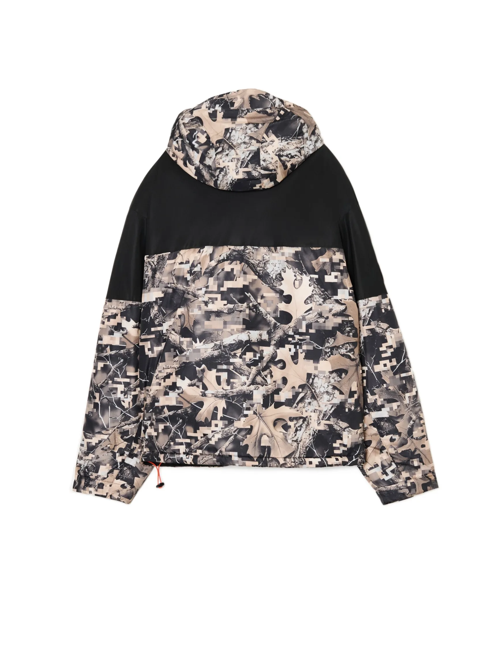 Clearance Cropp Kurtka z kapturem z jesiennym motywem beżowy