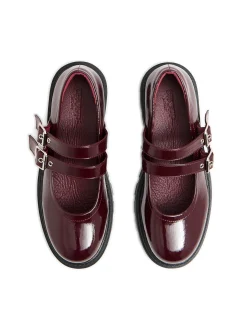 Fashion Cropp Lakierowane półbuty Mary Jane kasztanowy