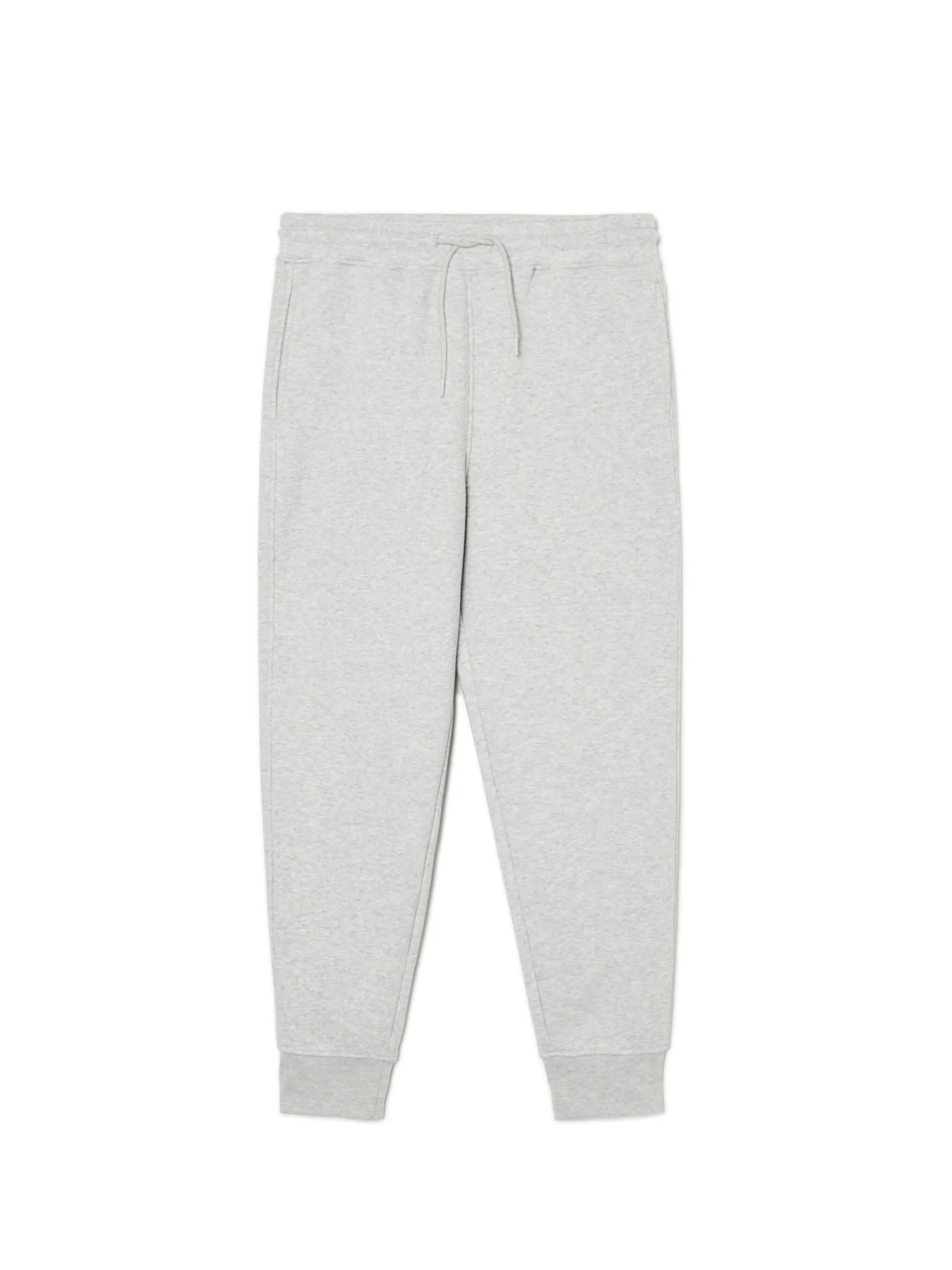 Outlet Cropp Melanżowe dresowe joggery regular jasnyszary