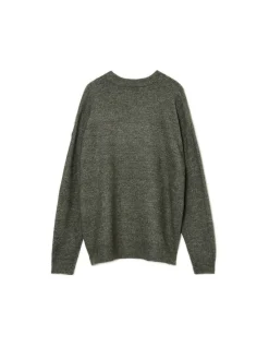 New Cropp Melanżowy sweter ze skorpionem zielony