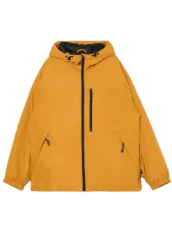 Discount Cropp Miodowa kurtka basic z kapturem brązowy