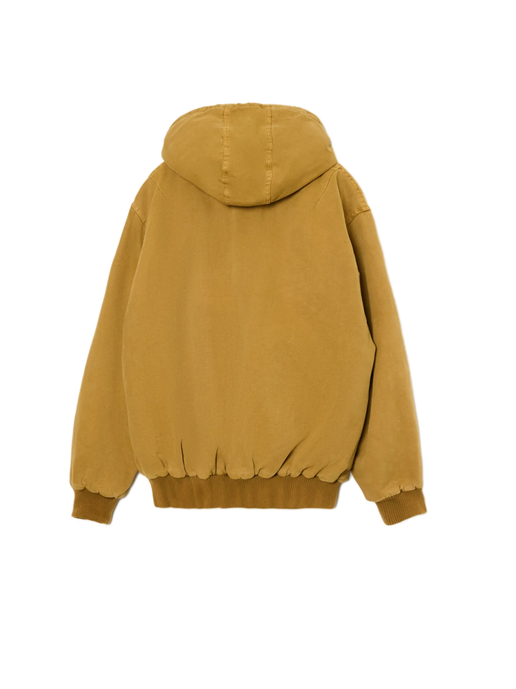 New Cropp Miodowa kurtka bomber z kapturem żółty