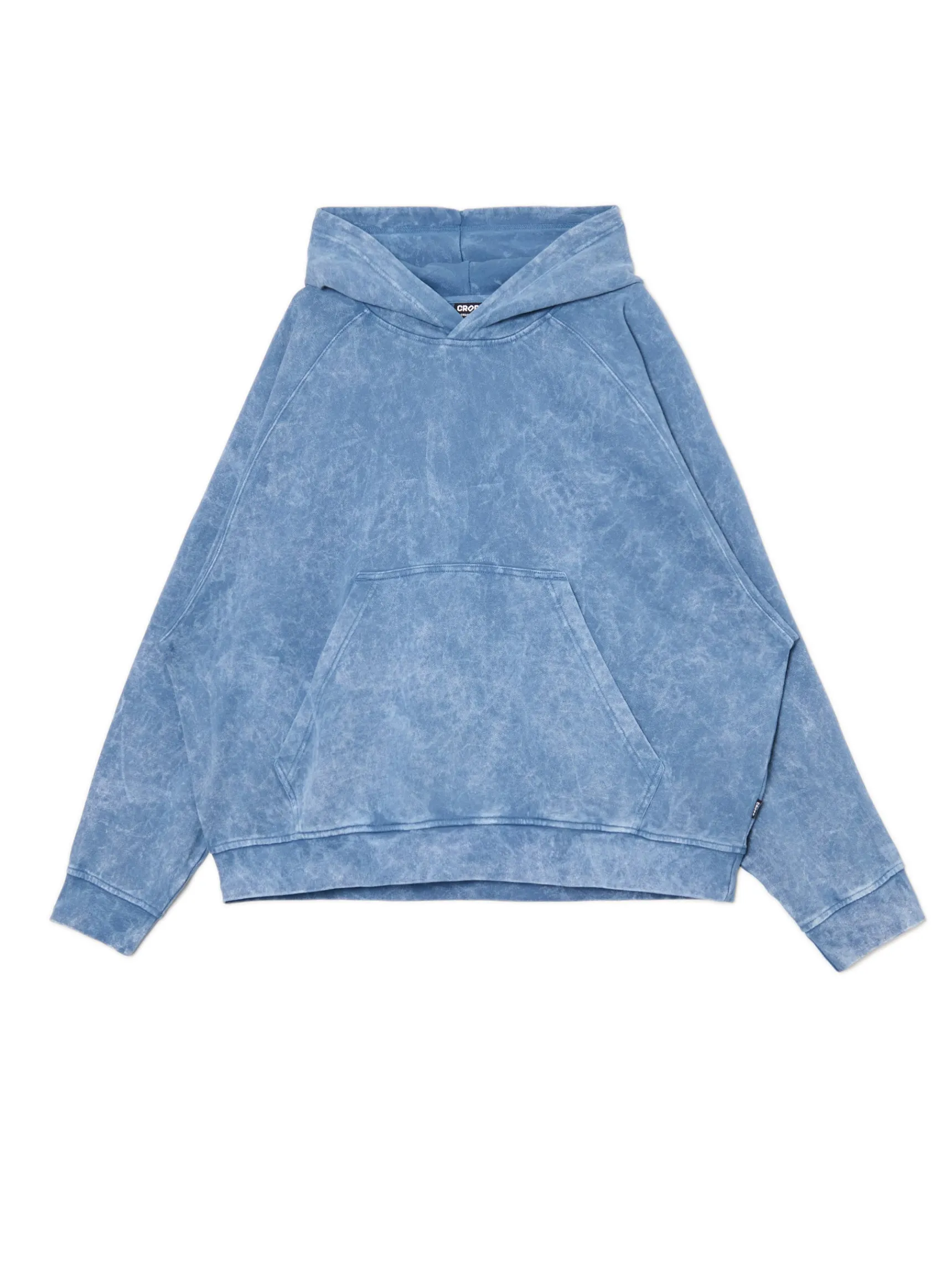 Outlet Cropp Niebieska bluza oversize z kapturem UNISEX niebieski