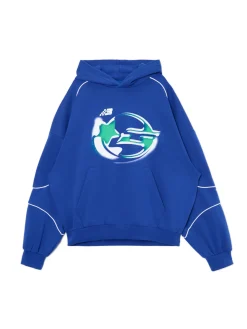 Online Cropp Niebieska bluza z kapturem Baltic Games niebieski