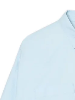 Online Cropp Niebieska koszula z rozcięciami błękitny