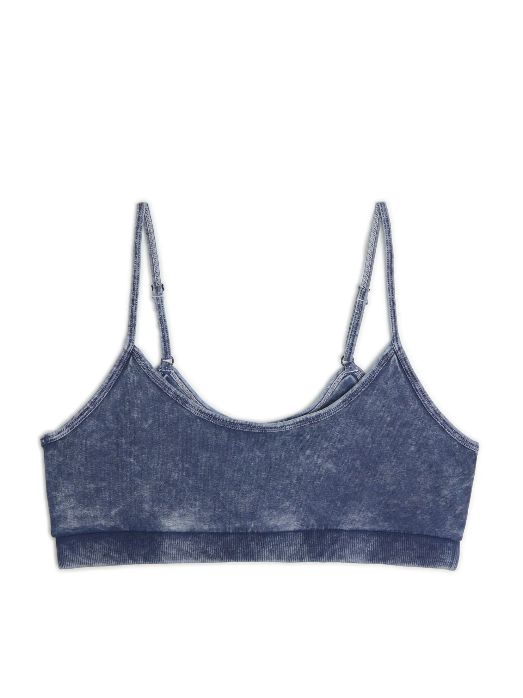Outlet Cropp Niebieski stanik sportowy granatowy