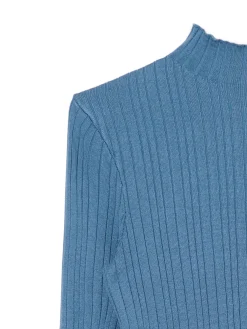 New Cropp sweter z półgolfem niebieski