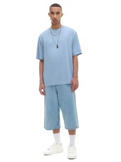 Fashion Cropp Niebieski T-shirt comfort błękitny