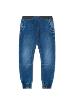 Best Cropp e jeansowe joggery chino niebieski