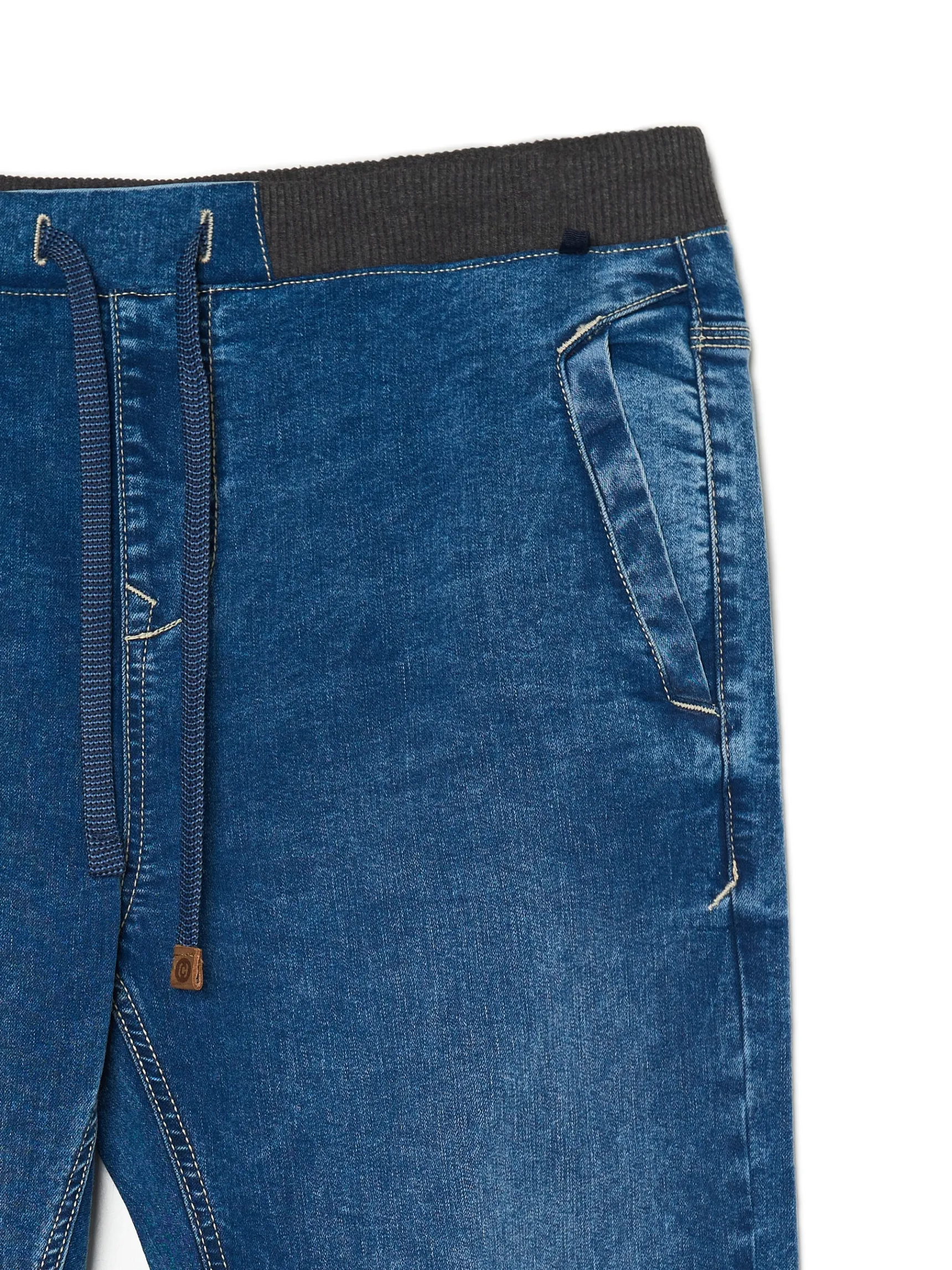 Best Cropp e jeansowe joggery chino niebieski
