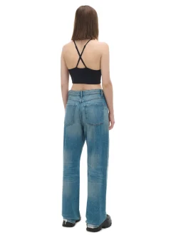 Clearance Cropp e jeansy baggy niebieski